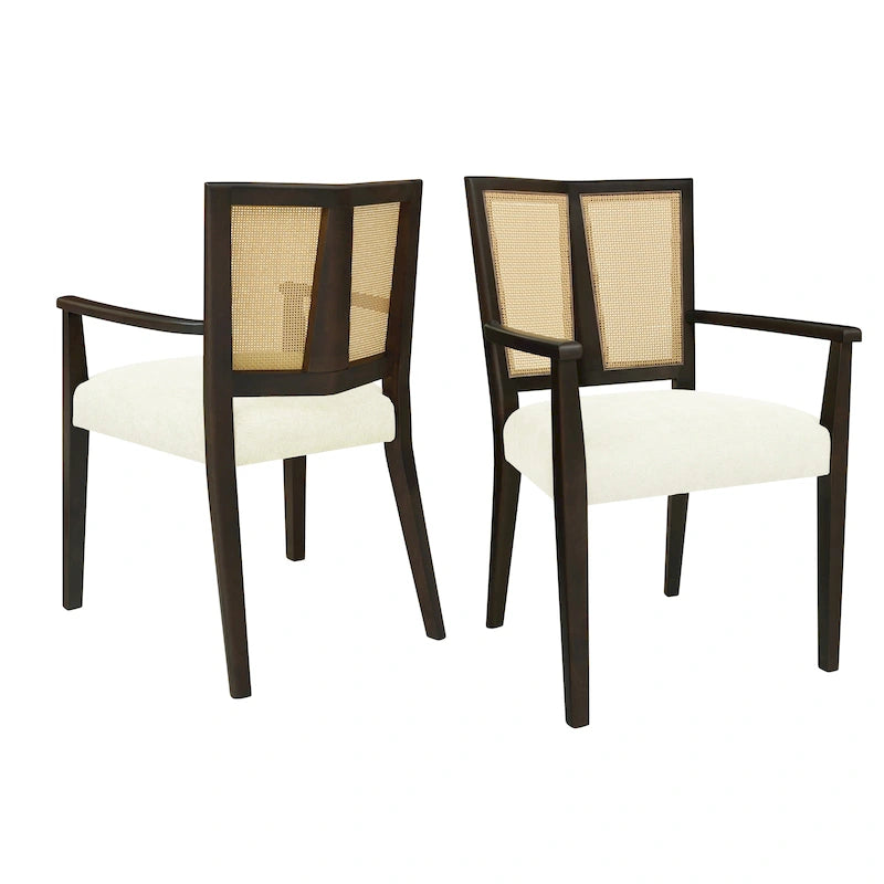 Chaise de salle à manger capitonnée, style moderne du milieu du siècle