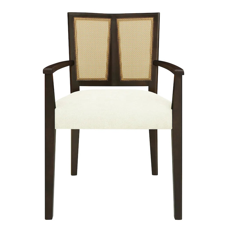 Chaise de salle à manger capitonnée, style moderne du milieu du siècle