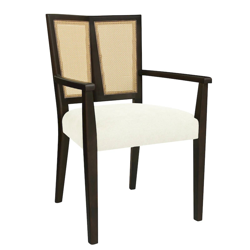 Chaise de salle à manger capitonnée, style moderne du milieu du siècle
