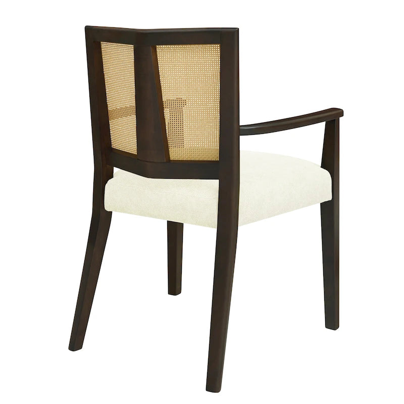 Chaise de salle à manger capitonnée, style moderne du milieu du siècle