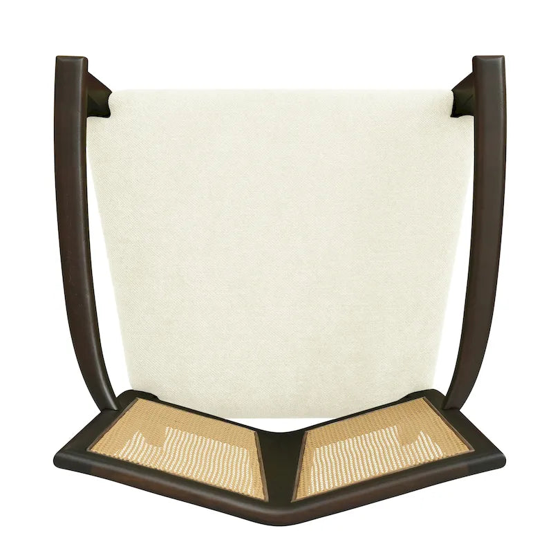 Chaise de salle à manger capitonnée, style moderne du milieu du siècle