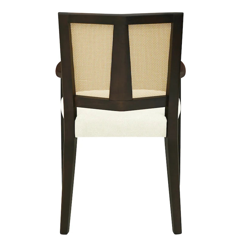 Chaise de salle à manger capitonnée, style moderne du milieu du siècle