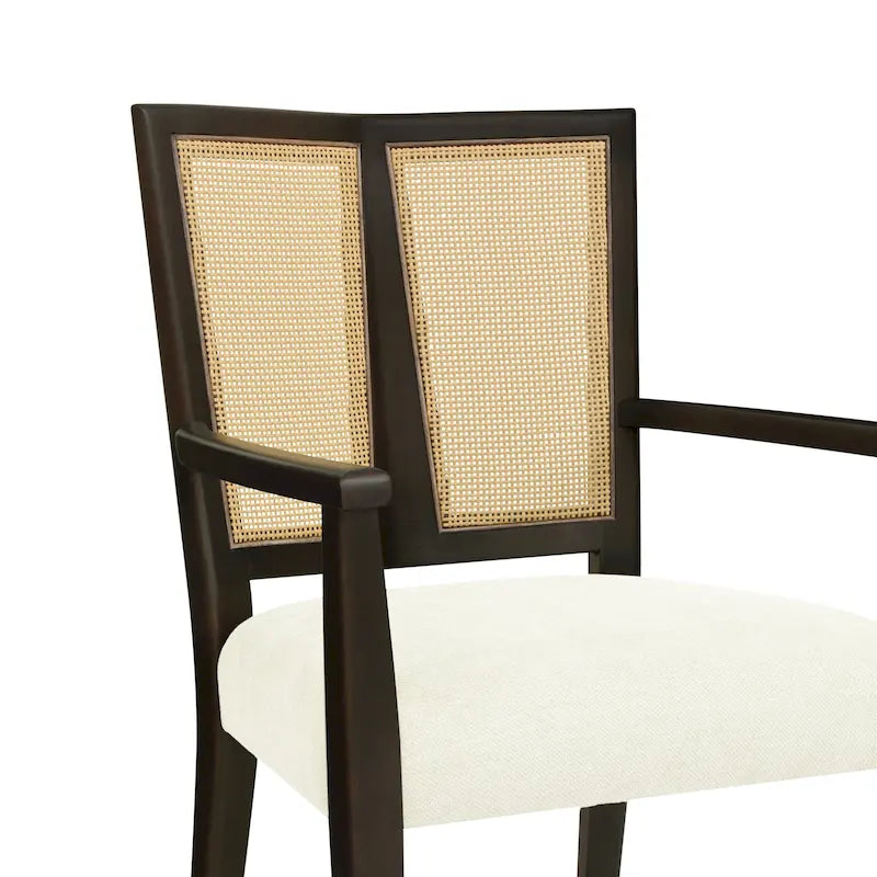 Chaise de salle à manger capitonnée, style moderne du milieu du siècle