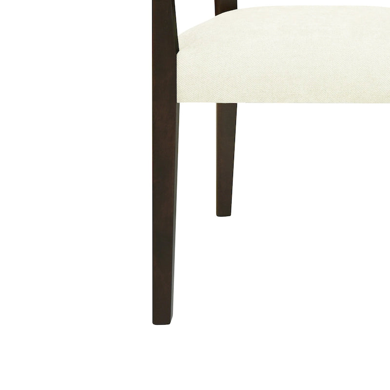 Chaise de salle à manger capitonnée, style moderne du milieu du siècle