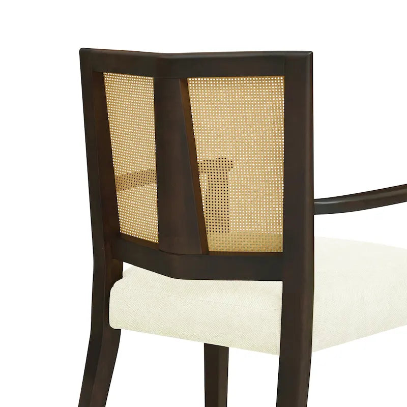 Chaise de salle à manger capitonnée, style moderne du milieu du siècle