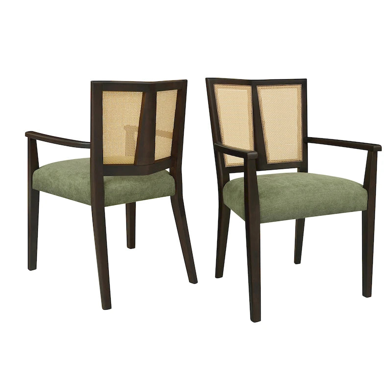 Chaise de salle à manger capitonnée, style moderne du milieu du siècle