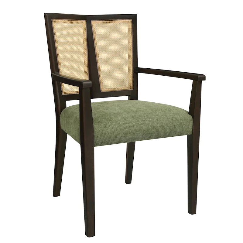 Chaise de salle à manger capitonnée, style moderne du milieu du siècle