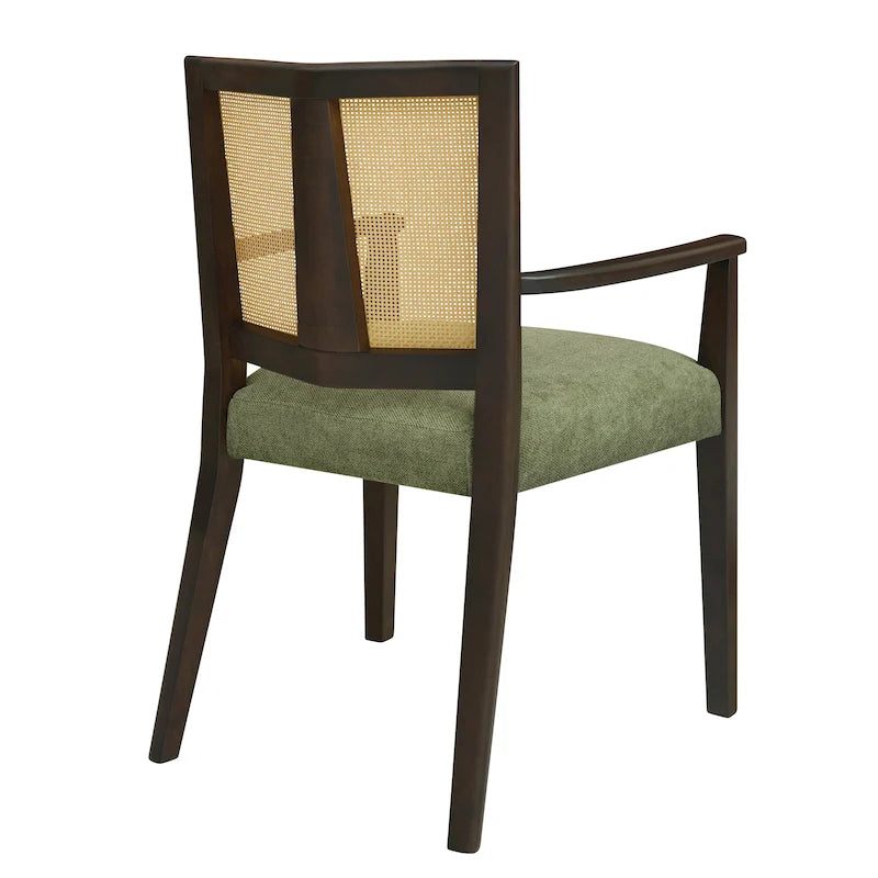 Chaise de salle à manger capitonnée, style moderne du milieu du siècle