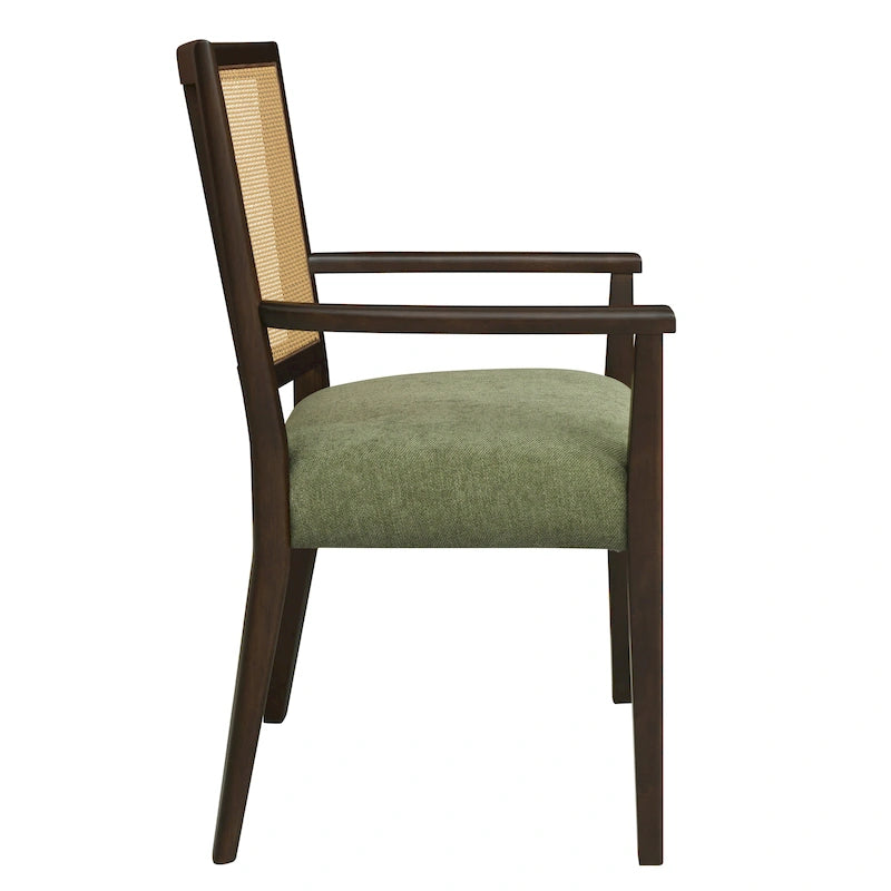 Chaise de salle à manger capitonnée, style moderne du milieu du siècle