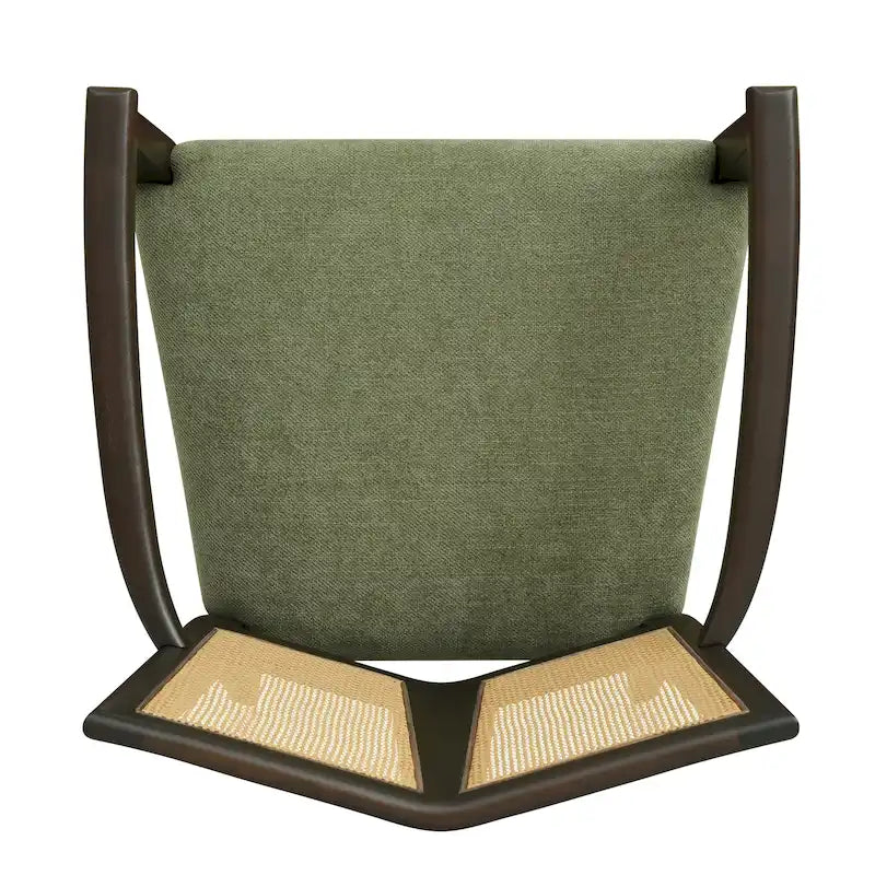 Chaise de salle à manger capitonnée, style moderne du milieu du siècle