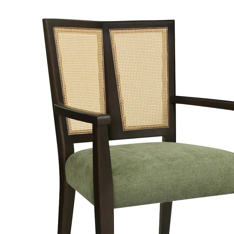 Chaise de salle à manger capitonnée, style moderne du milieu du siècle