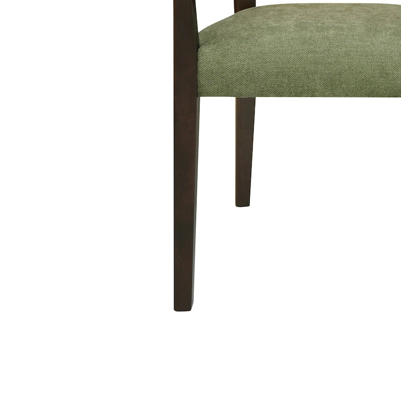 Chaise de salle à manger capitonnée, style moderne du milieu du siècle