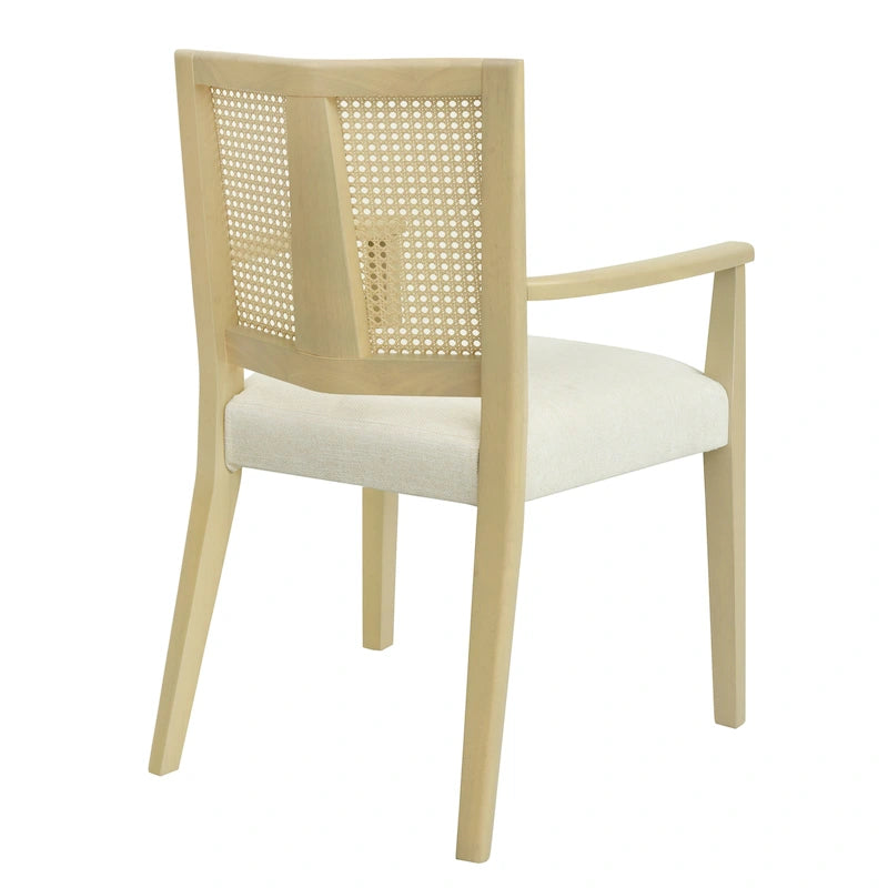 Chaise de salle à manger capitonnée, style moderne du milieu du siècle