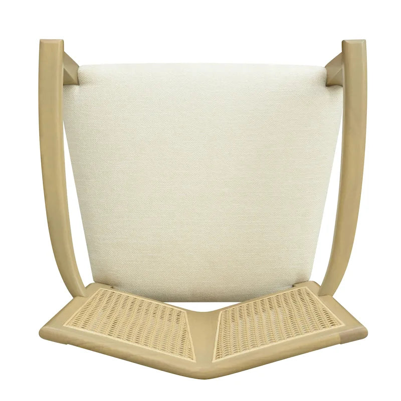 Chaise de salle à manger capitonnée, style moderne du milieu du siècle