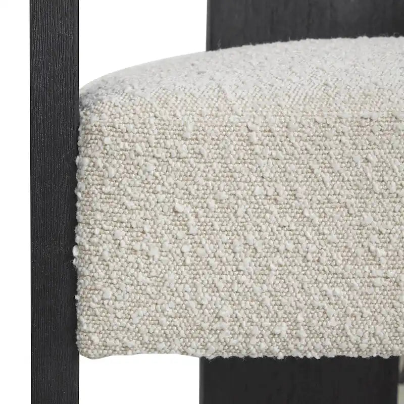 Chaise d'appoint de salon bouclée ronde de style moderne du milieu du siècle