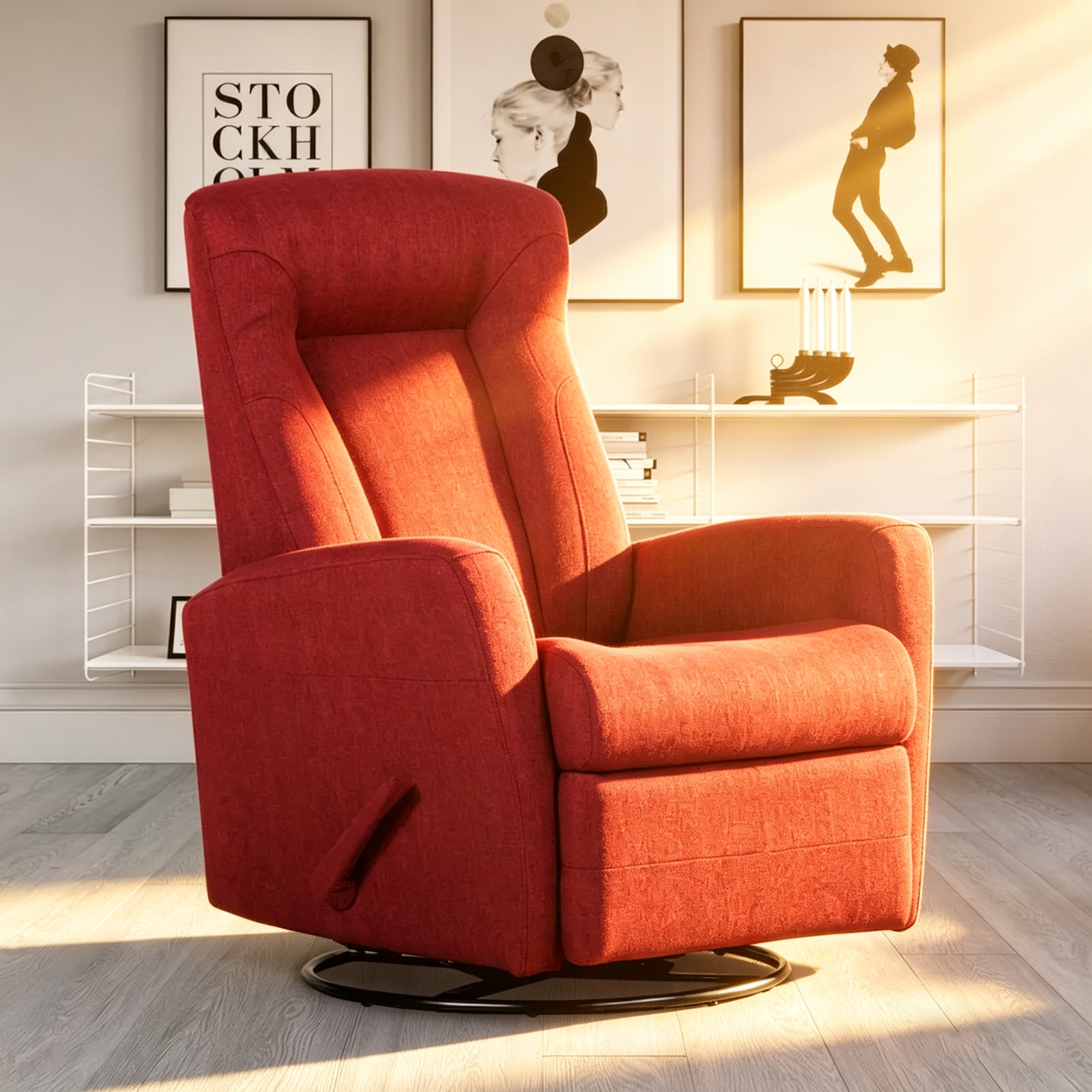 Fauteuil planeur inclinable Fauteuil à bascule inclinable Fauteuil inclinable pivotant Fauteuil d'appoint