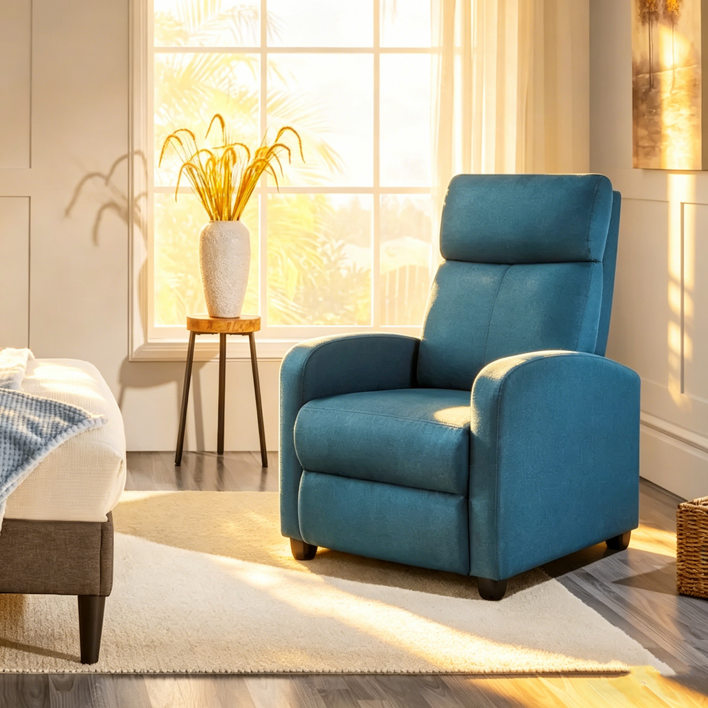 Fauteuil inclinable en tissu moderne