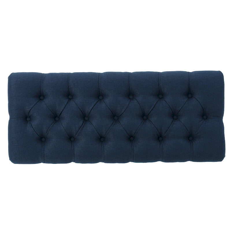Banc en tissu capitonné — 41,00 (L) x 17,25 (l) x 16,75 (H)