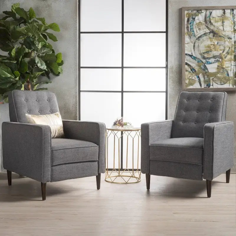 Fauteuil inclinable capitonné