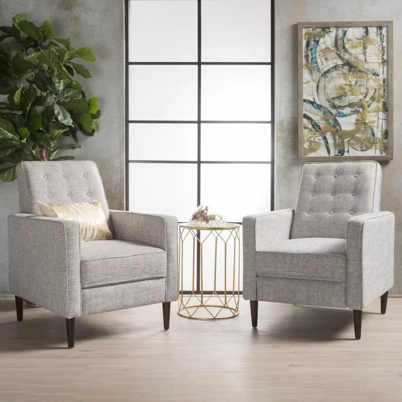 Fauteuil inclinable capitonné