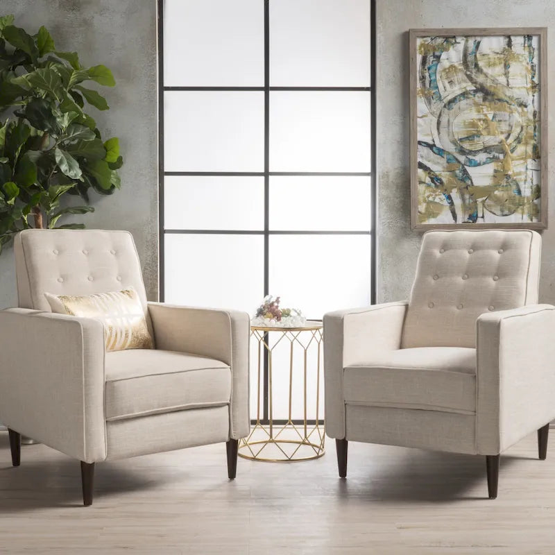 Fauteuil inclinable capitonné