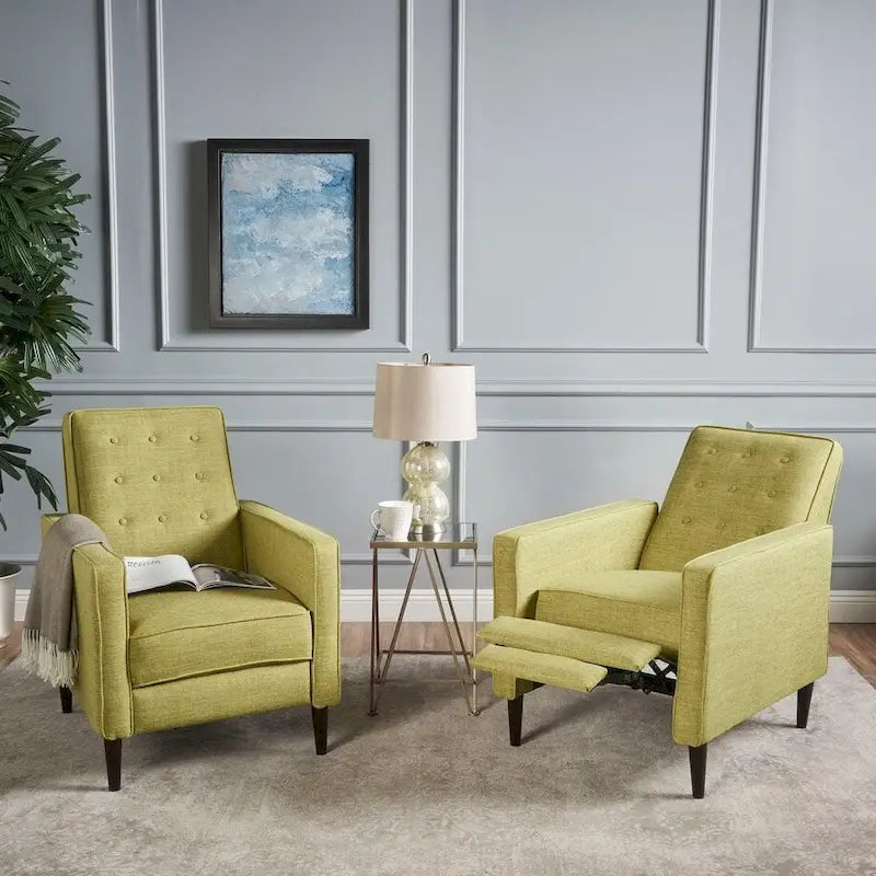 Fauteuil inclinable capitonné