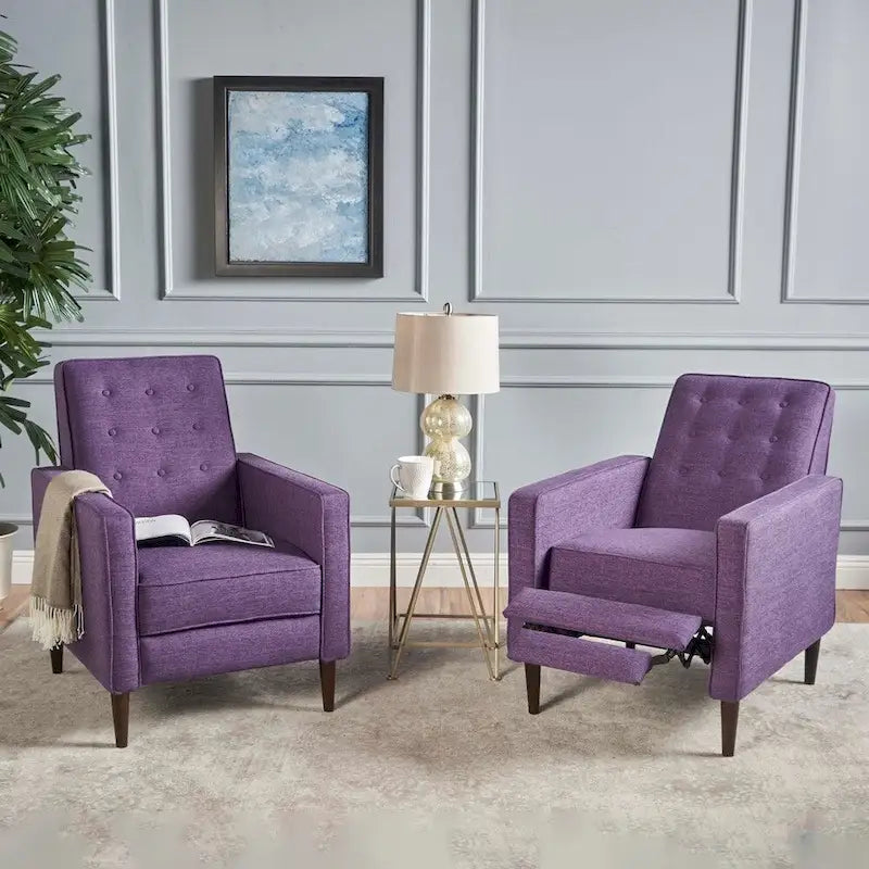 Fauteuil inclinable capitonné