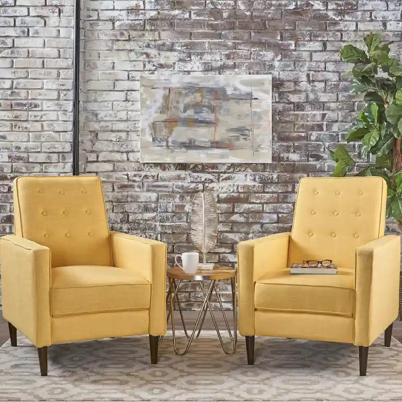 Fauteuil inclinable capitonné