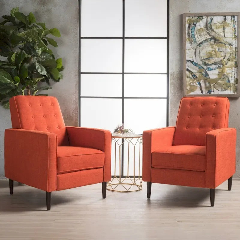 Fauteuil inclinable capitonné