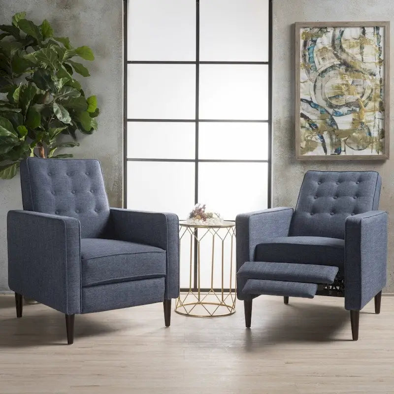 Fauteuil inclinable capitonné