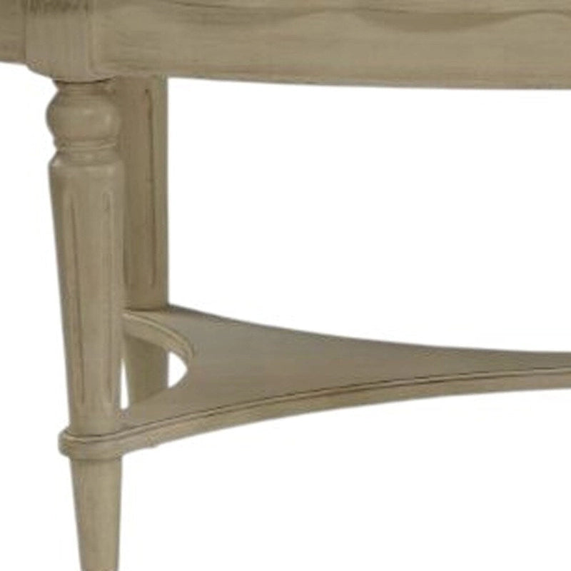 Table basse blanche antique 50 X 28 X 19
