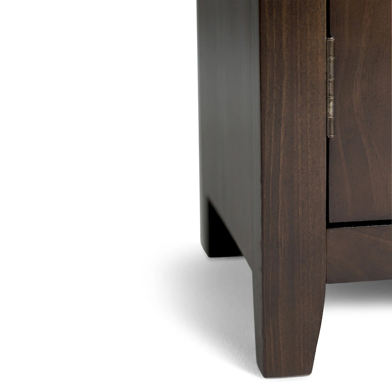 Meuble TV de style moderne en bois massif de 72 pouces de large