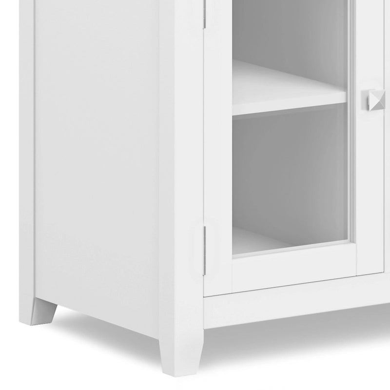 Meuble TV de style moderne en bois massif de 72 pouces de large