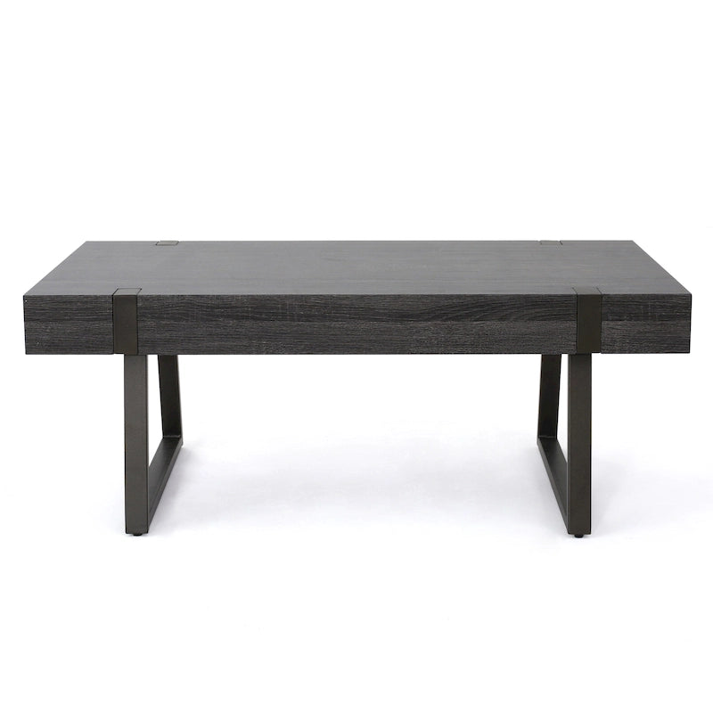 Table basse imitation bois — 43,25 po L x 23,60 po l x 16,75 po H