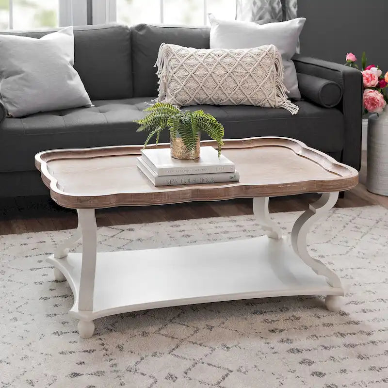 Table basse rustique de style campagnard