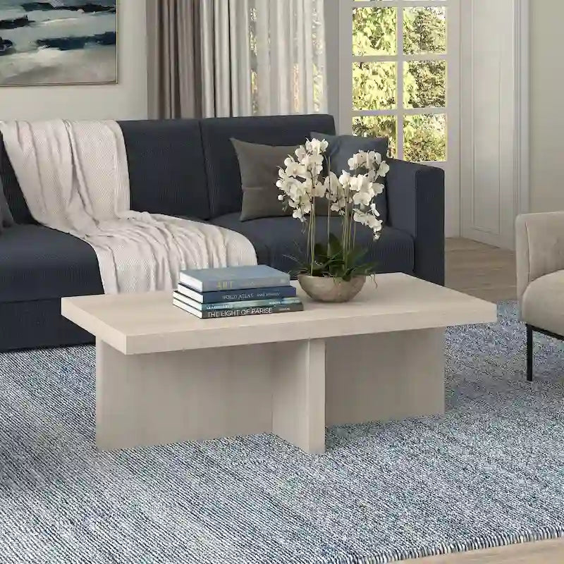 44 Table basse rectangulaire large