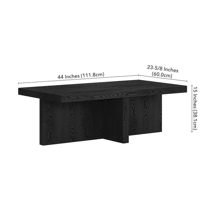 44 Table basse rectangulaire large