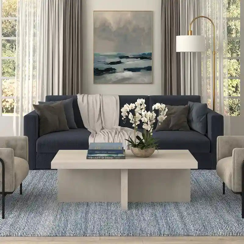 44 Table basse rectangulaire large