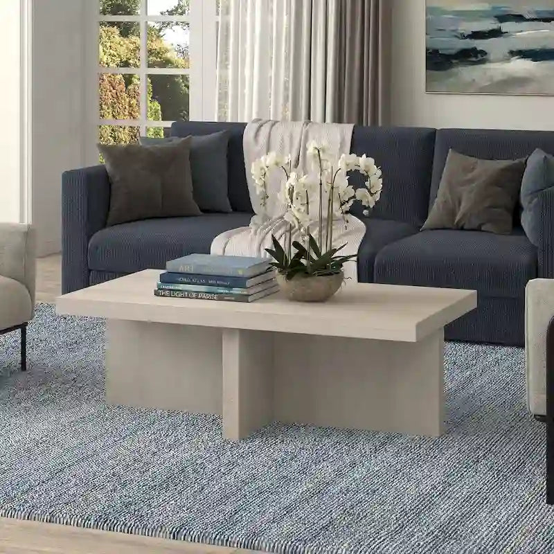 44 Table basse rectangulaire large