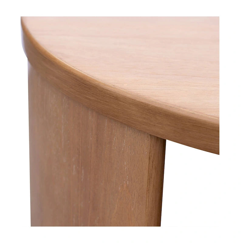 Table basse ronde avec étagère
