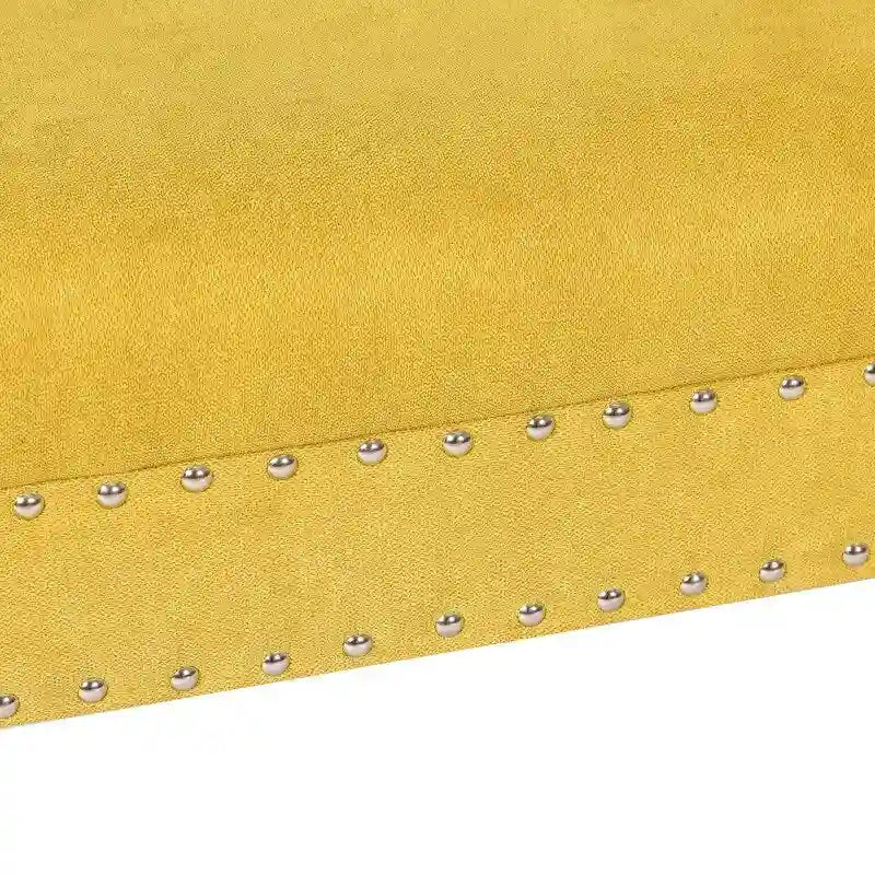 Banc de lit d'appoint contemporain rembourré en tissu et ottoman moderne