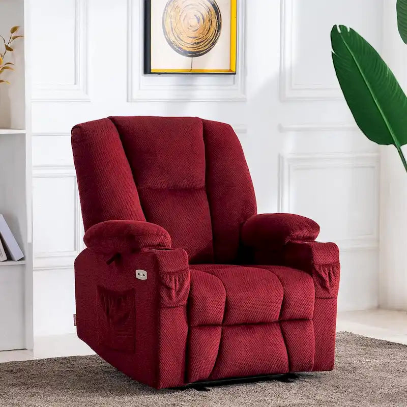 Fauteuil inclinable électrique massant et chauffant