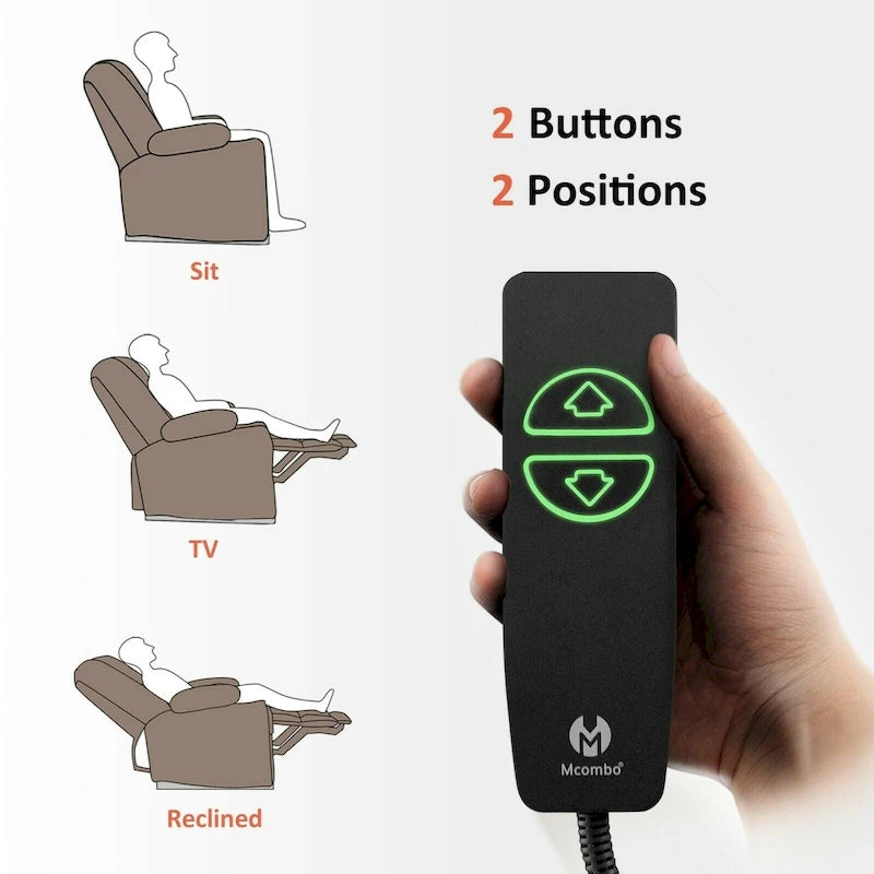Fauteuil inclinable électrique massant et chauffant