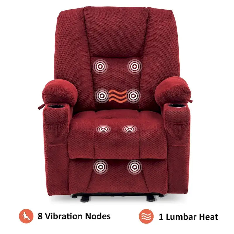 Fauteuil inclinable électrique massant et chauffant