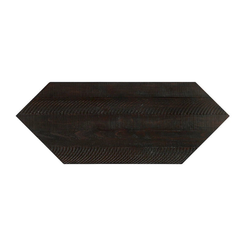 Meuble TV d'angle en bois massif de 50 pouces