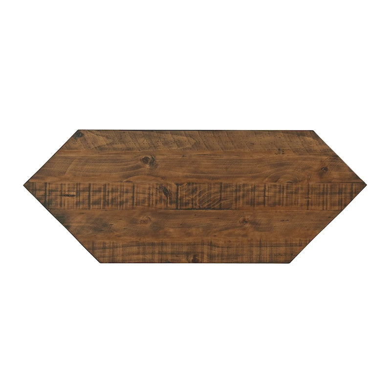 Meuble TV d'angle en bois massif de 50 pouces