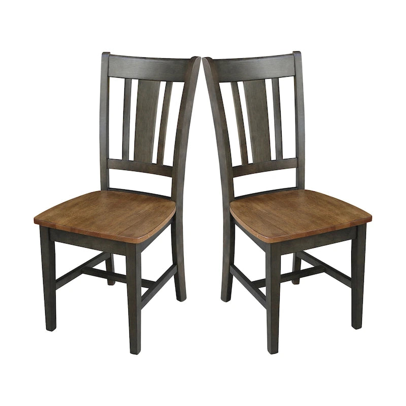 Chaises avec dossiers — un lot de deux
