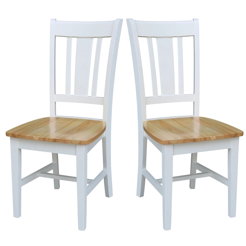 Chaises avec dossiers — un lot de deux