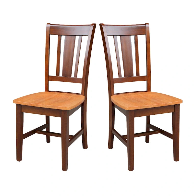 Chaises avec dossiers — un lot de deux
