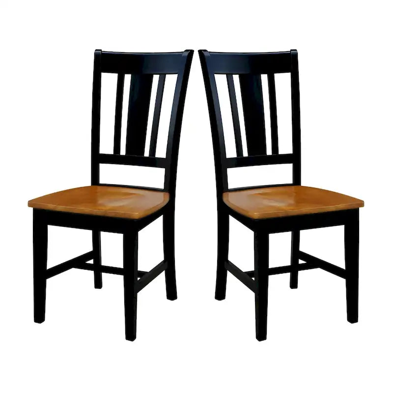 Chaises avec dossiers — un lot de deux
